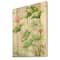 Designart - Vintage Pink Lotuses In The Pond IV - Traditional Print on Natural Pine Wood